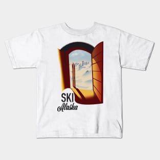 Ski Alaska Kids T-Shirt